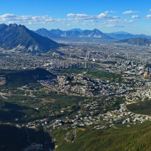 Monterrey seen from the ascent to El Pinal in the Parque Nacional Chipinque